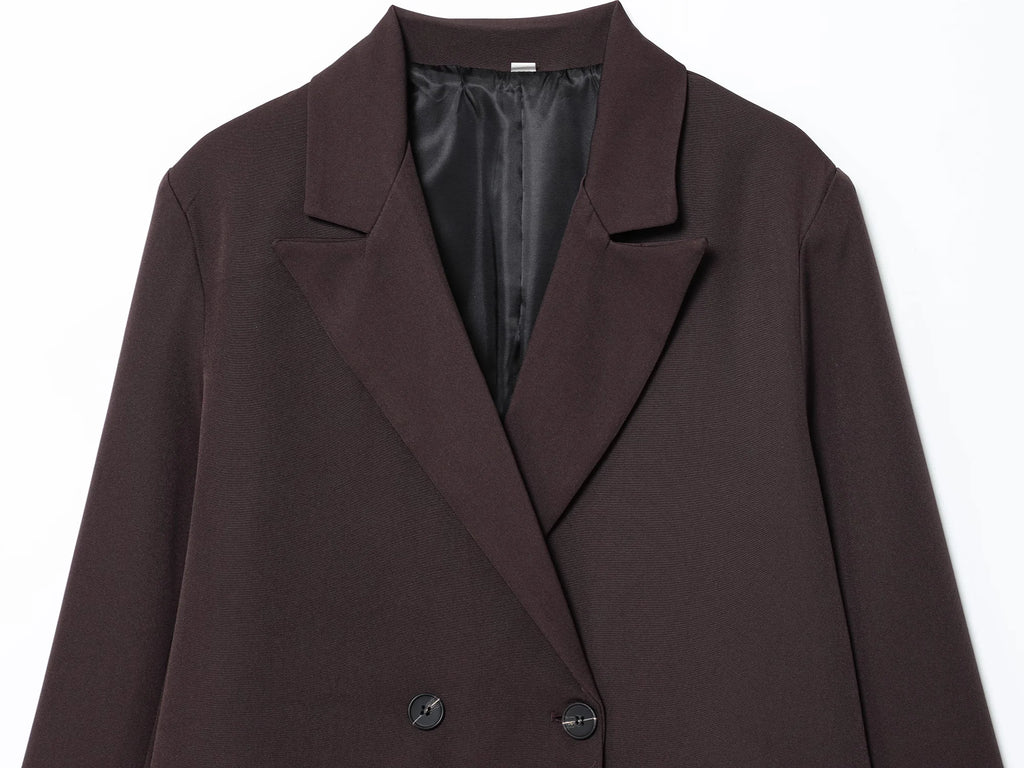 KONDALA Elegant Double Breasted Suit Women's Fall