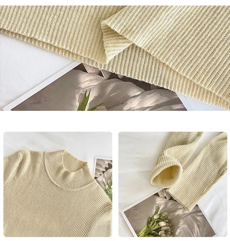 Mock Neck Women Sweater