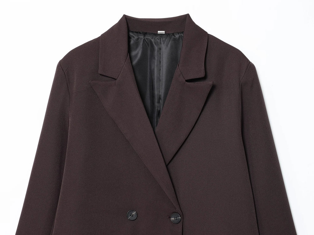 KONDALA Elegant Double Breasted Suit Women's Fall